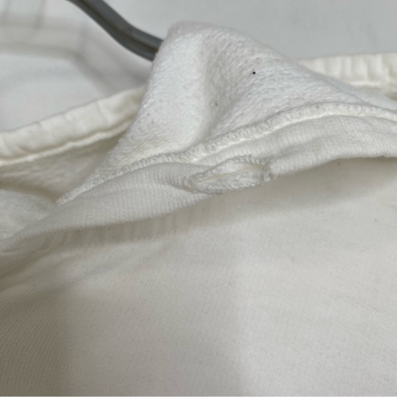 Vintage 90s BOCA AUTHENTIC Oversized White Cotton Hoodie Sweatshirt OS XXL - Picture 7 of 16